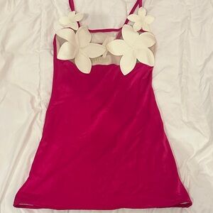 Bahia Maria for Anthropologie pink dress